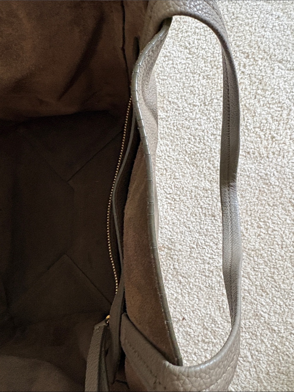 Celine Cabas Phantom in Taupe - Picture 12 of 12